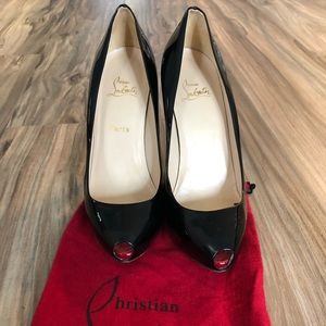 Christian Louboutin Mini-Bout Zep Peep Toe Heels